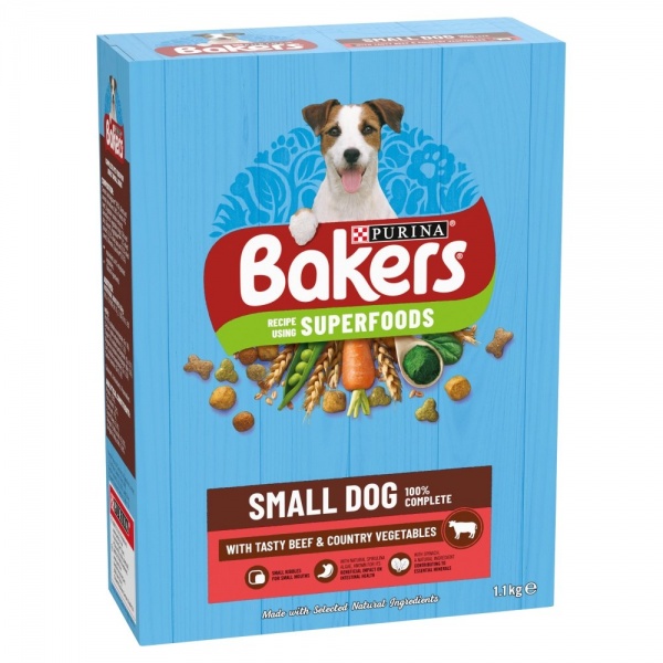 Bakers Complete Small Dog with Beef & Veg 5 x 1.1kg