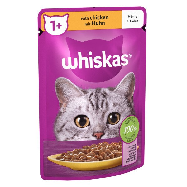 Whiskas Adult 1+ Chicken in Jelly Pouches 28 x 85g