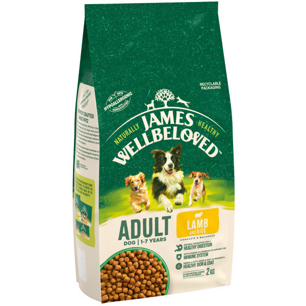 James Wellbeloved Lamb & Rice Adult Dog Food 2kg