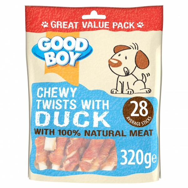Good Boy Chewy Twists with Duck 3 x 320g