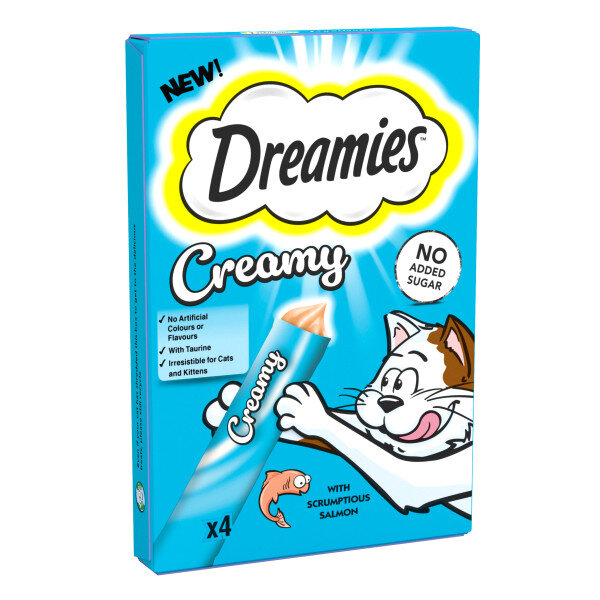 Dreamies Creamy Salmon Cat Treats 11 x 40g