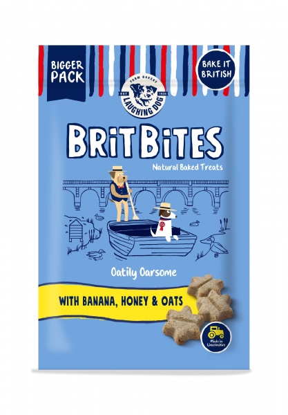 Laughing Dog Brit Bites Wheat Free Banana Honey & Oats 7 x 175g