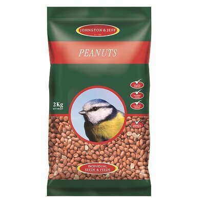 Johnston & Jeff Bird Feed Premium Peanuts 6 x 2kg