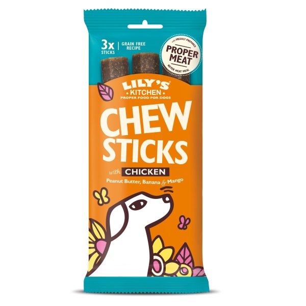 Lily's Kitchen Chew Sticks with Chicken 3 Sticks 10 x 120g