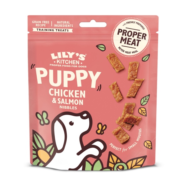 Lily's Kitchen Puppy Nibbles Chicken & Salmon Treats 8 x 70g