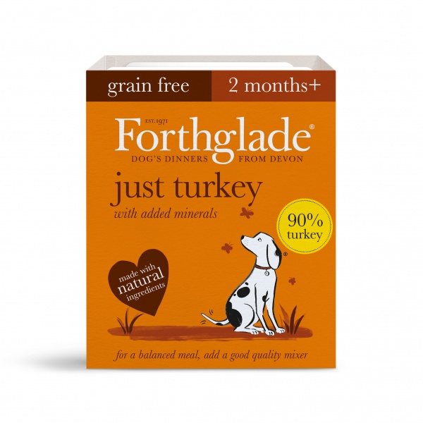 Forthglade Just Turkey Grain Free Dog Food 18 x 395g