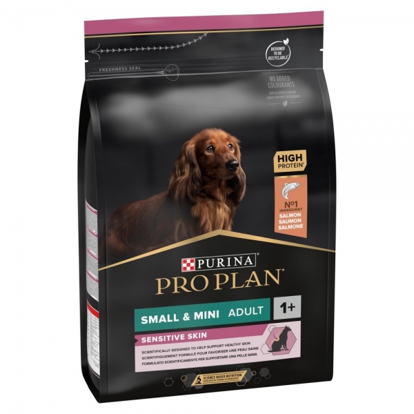 Pro Plan Adult Sensitive Skin Small Mini Dog OPTIDERMA Salmon 3kg