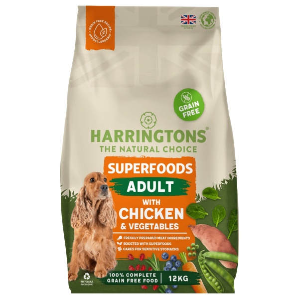 Harringtons Adult Grain Free Superfoods Chicken & Veg 12kg