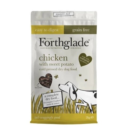 Forthglade Adult Cold Pressed Grain Free Chicken with Sweet Potato 2kg
