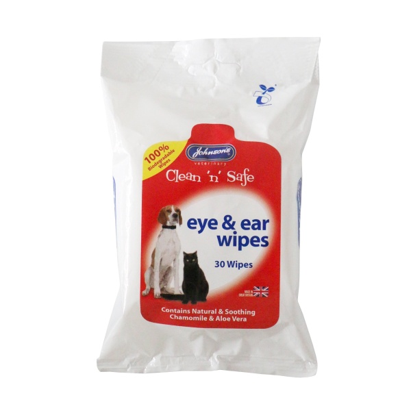 JVP Clean n Safe Eye & Ear Wipes 30 wipes x 6