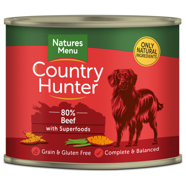 Natures Menu Country Hunter Beef Tins 6 x 600g