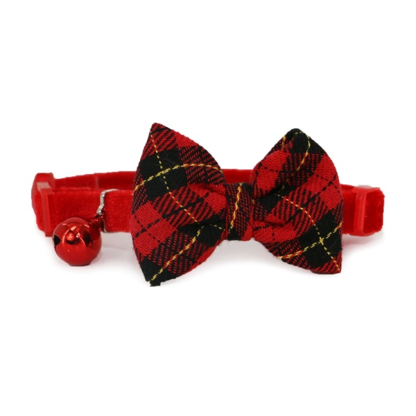 Ancol Cat Vintage Bow Safety Collar Tartan