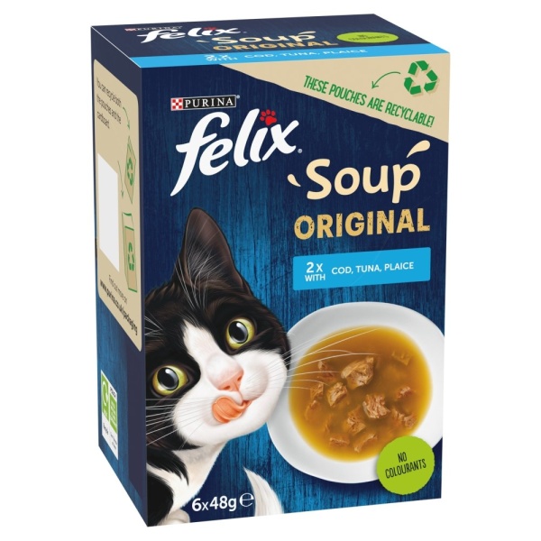 Felix Soup Original Fish Selection 8 x 6 x 48g