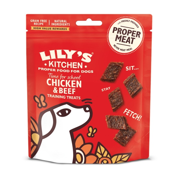Lily's Kitchen Chicken & Beef Training Treats Dog 8 x 70g