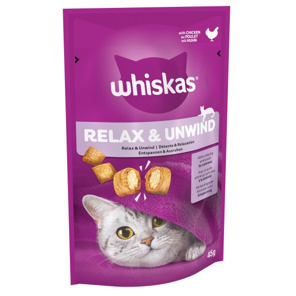 Whiskas Relax & Unwind with Chicken Cat Treat 8 x 45