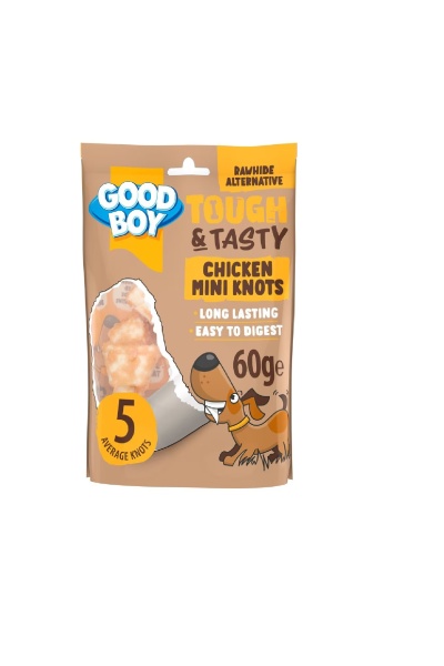 Good Boy Tough & Tasty Chicken Mini Knots 60g x 10