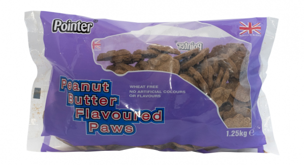 Pointer Wheat Free Peanut Butter Paws 4 x 1.25kg