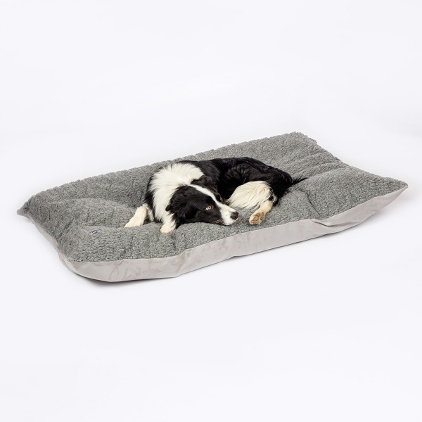 Danish Design Bobble Deep Filled Duvet Dog Bed - Soft Pewter