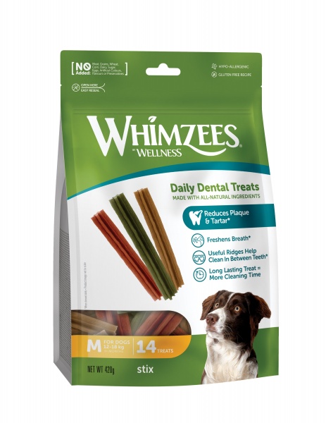 Whimzees Stix Medium 14 pack x 6