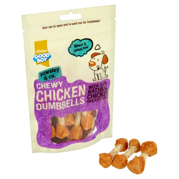 Good Boy Chewy Chicken DumbBells 8 x 100g