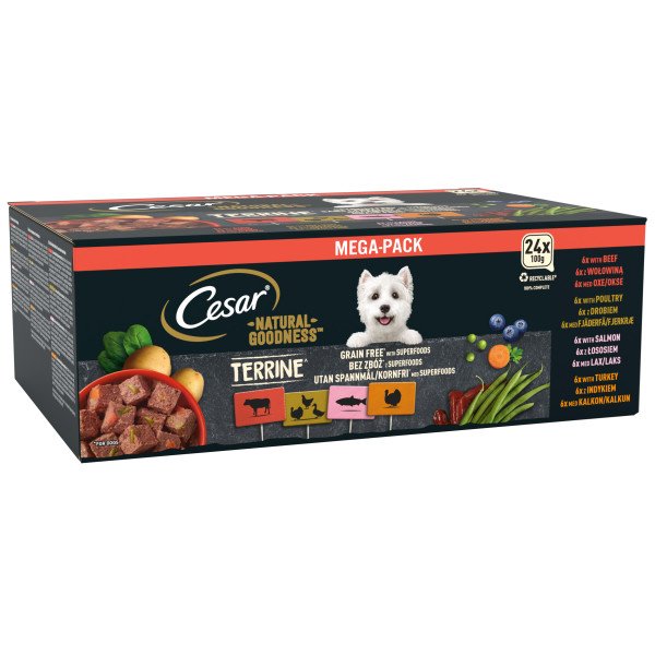 Cesar Natural Goodness Mixed Selection in Loaf 24 x 100g