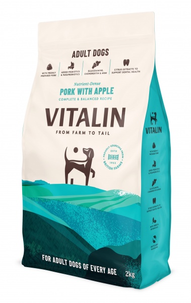Vitalin Adult Pork with Apple 4 x 2kg