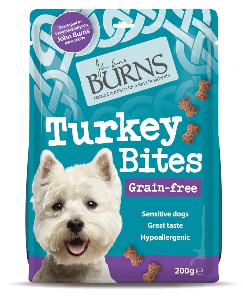Burns Turkey Bites Dog Treats 10 x 200g