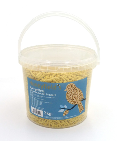 Honeyfield's Mealworm & Insect Suet Pellets Tub 3kg