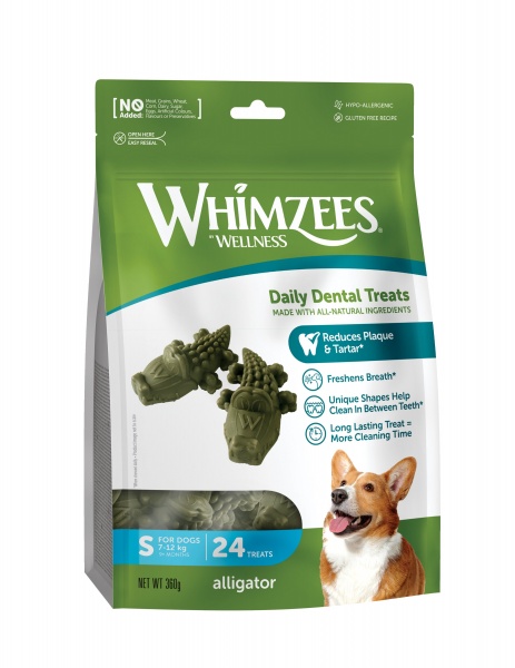Whimzees Small Alligator 24 pack x 6