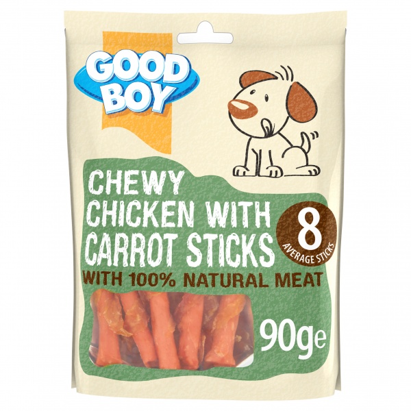 Good Boy Chewy Chicken with Carrot Sticks 10 x 90g