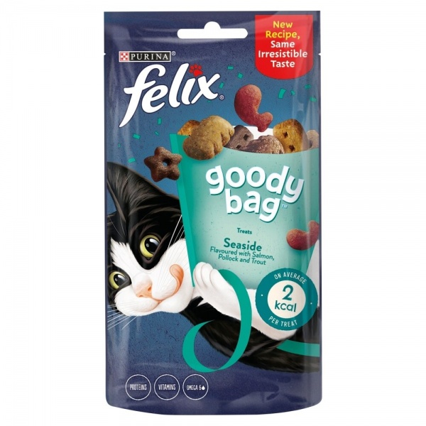 Felix Goody Bag Seaside Cat Treat Mix 8 x 60g