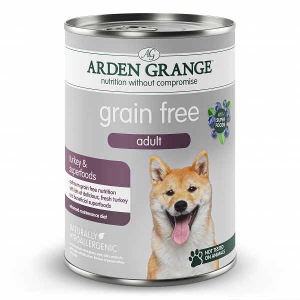 Arden Grange Adult Grain Free Turkey & Superfoods 6 x 395g