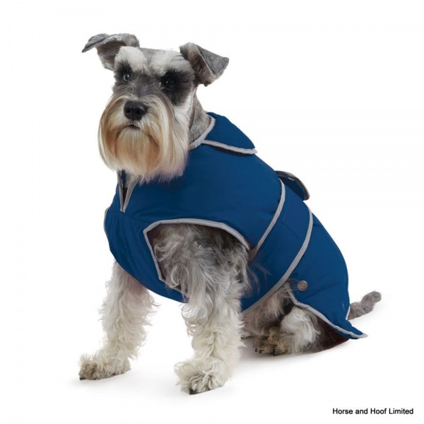 Ancol Fleece Lined Stormguard Dog Coat - Blue