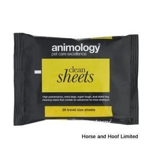 Animology Clean Sheets Pet Wipes 20 Pack