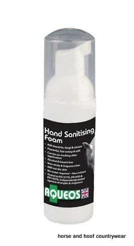 Aqueos Equine Anti-Bacterial Hand Sanitising Foam