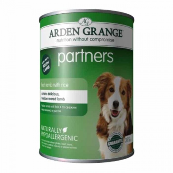 Arden Grange Partners Lamb, Rice & Vegetable Dog Food 4 x 6 x 395g