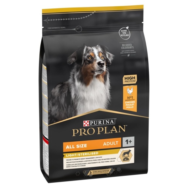 Pro Plan Adult All Sizes Light / Sterilised with Chicken 3kg