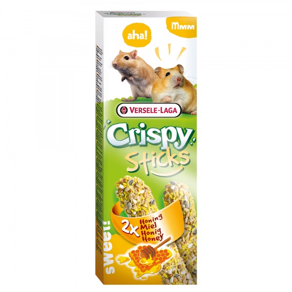 Versele Laga Honey Crispy Sticks Hamster & Gerbil Feed 8 x 110g