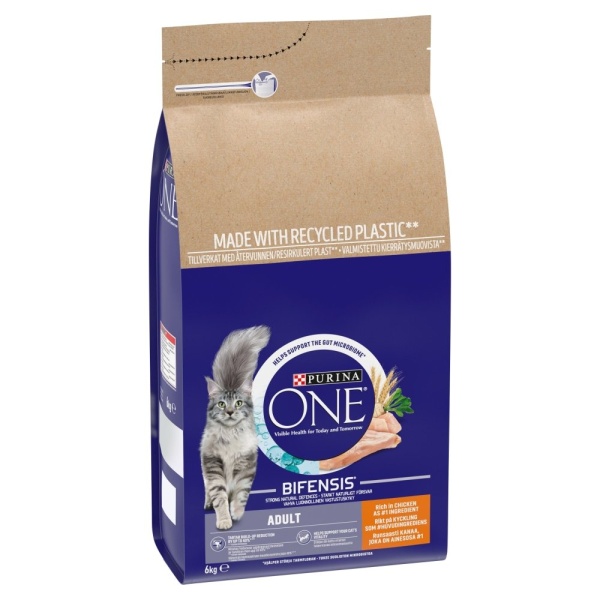 Purina One Adult Cat Chicken and Wholegrains 6kg