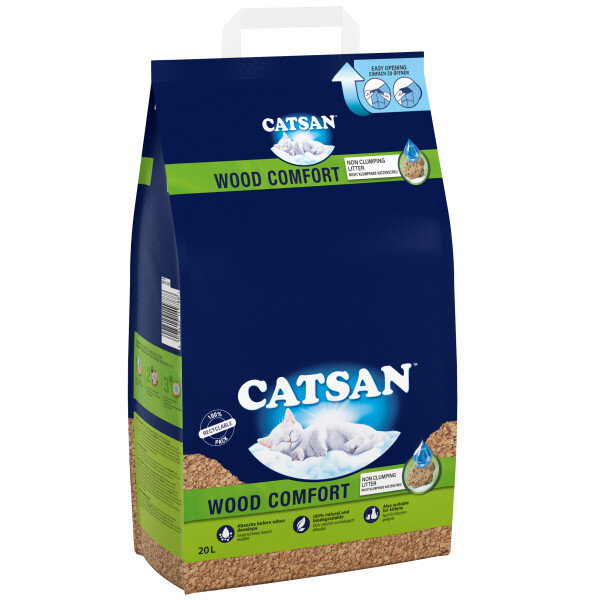 Catsan Wood Comfort Cat Litter 20L