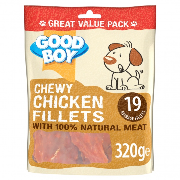 Good Boy Chewy Chicken Fillets 3 x 320g
