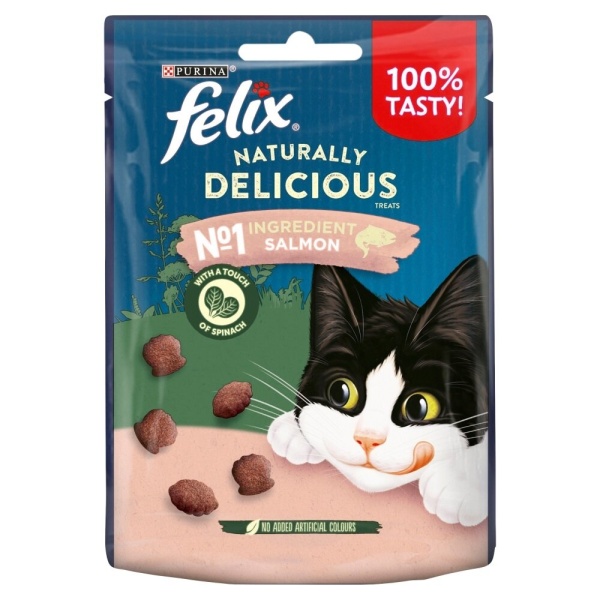 Felix Naturally Delicious Salmon Cat Treats 8 x 50g