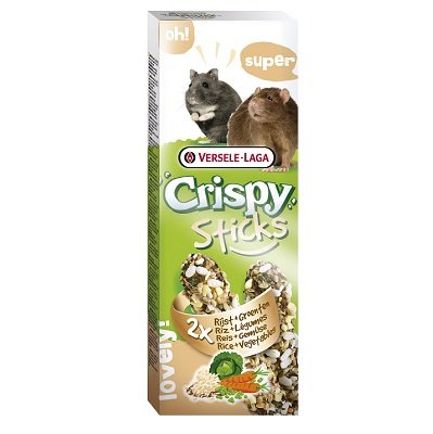 Versele Laga Crispy Sticks Hamster & Rat Rice & Vegetables 8 x 110g