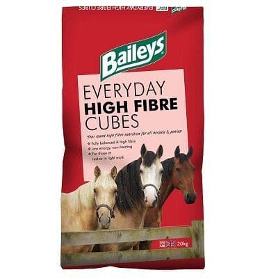 Baileys Everyday High Fibre Cubes Horse Feed 20kg