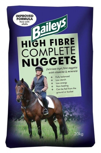Baileys High Fibre Complete Nuggets Horse Feed 20kg