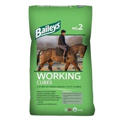 Baileys No.2 Working Horse & Pony Cubes Horse Feed 20kg
