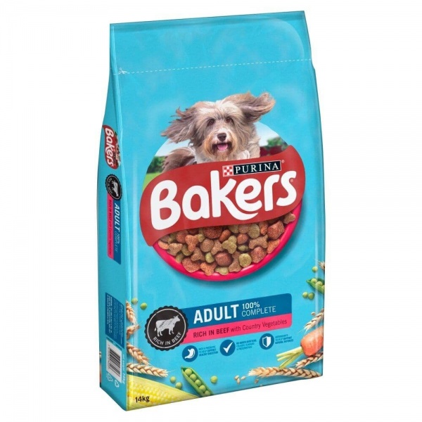 Bakers Complete Adult Dog with Beef & Veg Dog Food 14kg