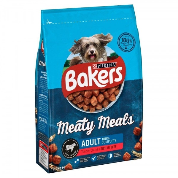 Bakers Adult Complete Meaty Meals Beef 2.7kg