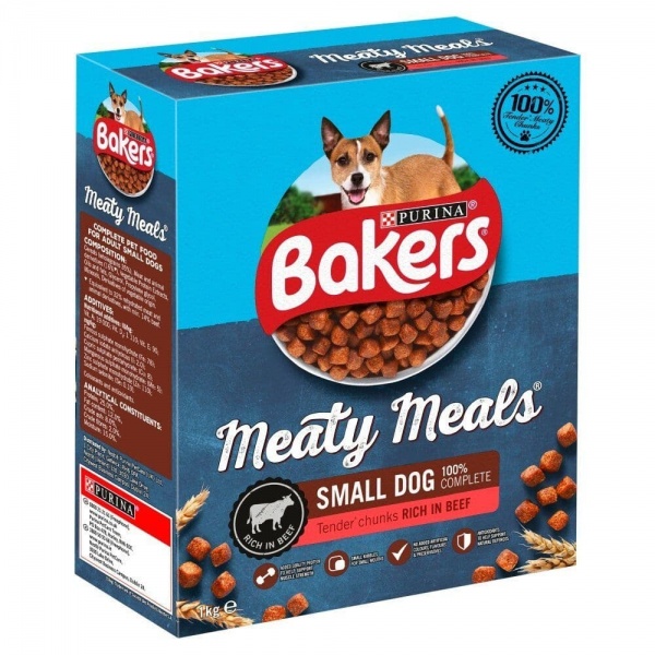 Bakers Small Dog Meaty Meals Chicken Dog Food 5x 1kg