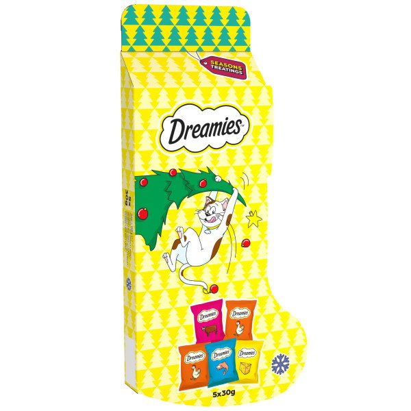 Dreamies Xmas Cat Stocking 7x150g